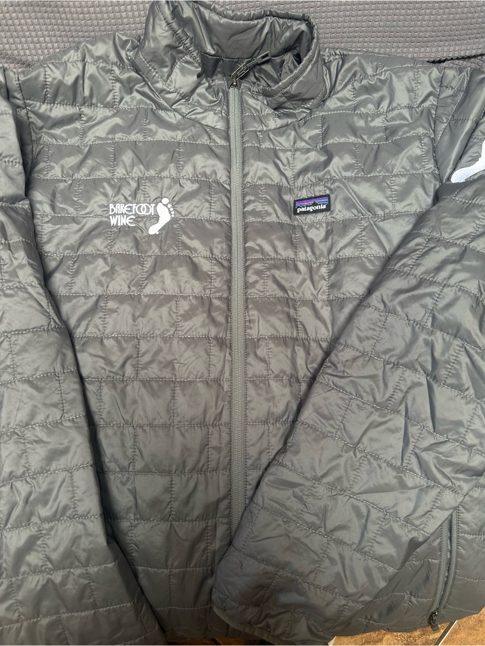 Patagonia nano puff  men Barefoot Wine Logo